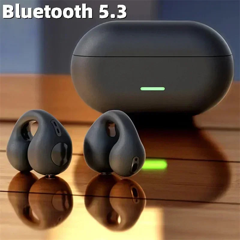 T75 Bone Conduction Bluetooth 5.3 Headphones - 20mm Driver, 400mAh Case