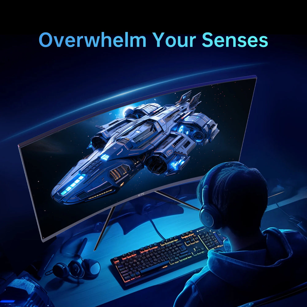 KTC 32-Inch 240Hz Curved Gaming Monitor - 1ms, HDR10, FreeSync/G-Sync, 125% sRGB