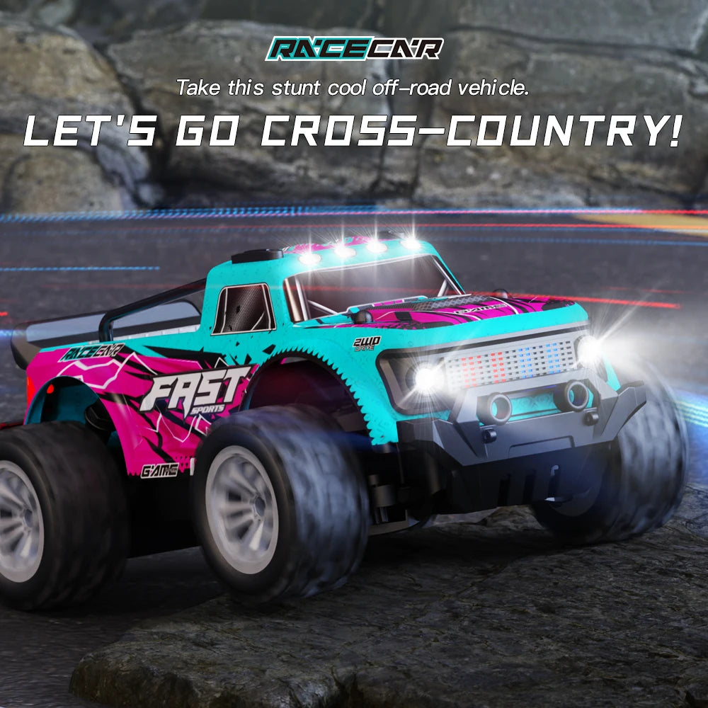 ZWN 2WD Off-Road RC Climbing Car - LED Remote Control Truck
