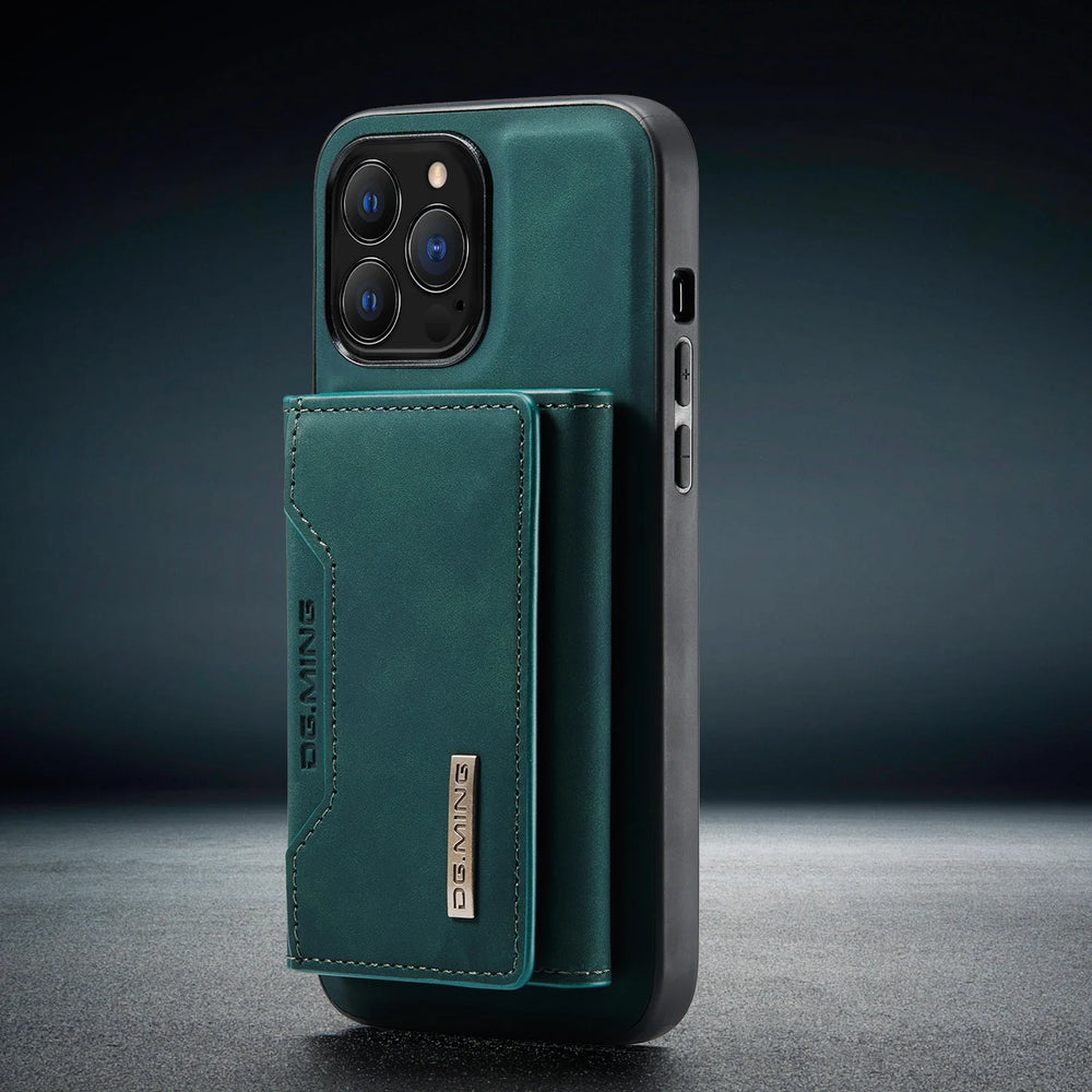 HQBBRO 2-in-1 Magnetic Leather Wallet Case - iPhone 11-17 Pro Max, Card Holder