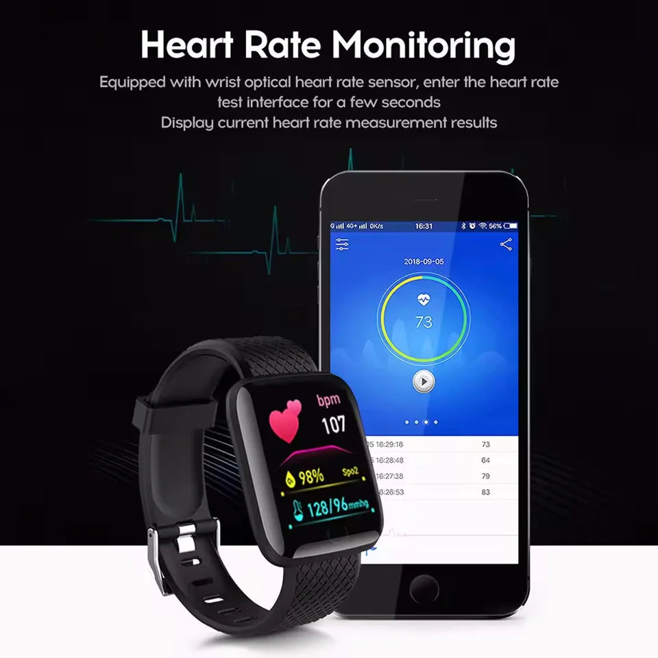 116Plus D13 Smart Watch - Bluetooth 5.3, 1.44-Inch, Step & Heart Rate