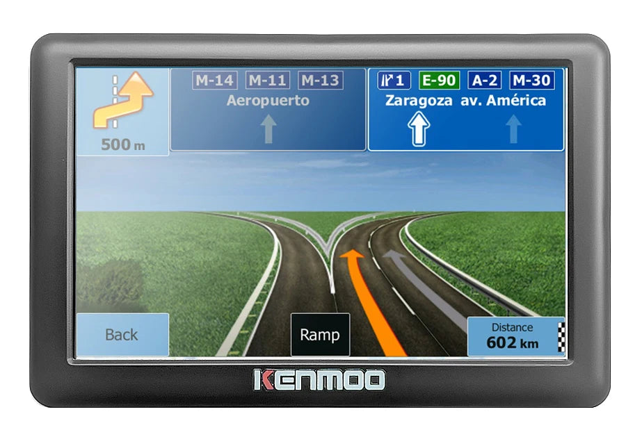 KKENMOO 5-Inch GPS Navigator 2026 - Europe/Russia Maps, FM Transmitter, CE