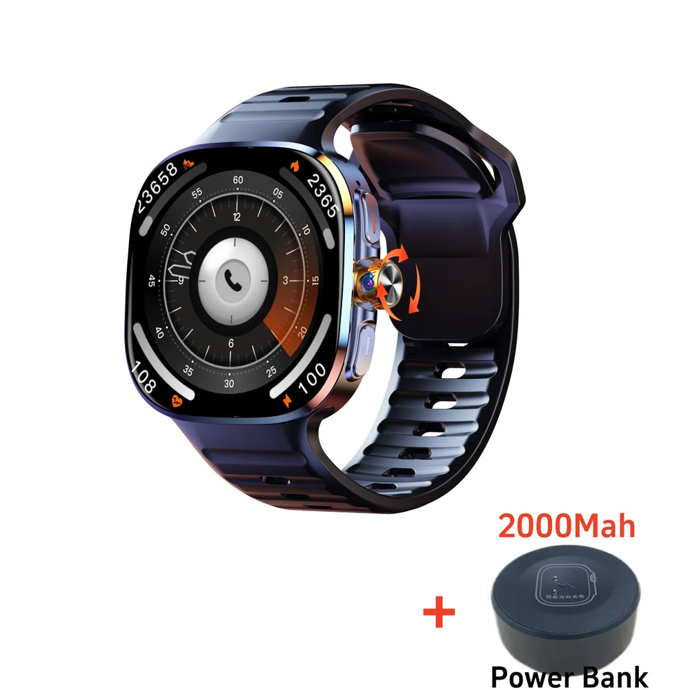 M99 5G Smartwatch - 2.4" AMOLED, 900W Rotating Camera, 2100mAh NFC GPS