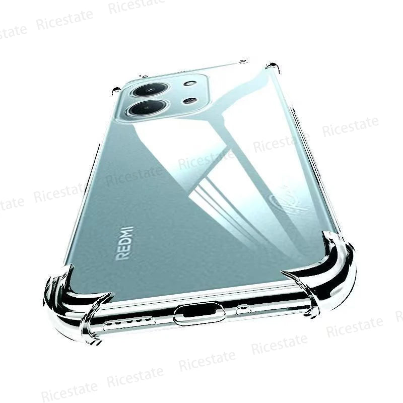 Ricestate Clear Shockproof Silicone Case - Xiaomi Redmi 9C-15C Series