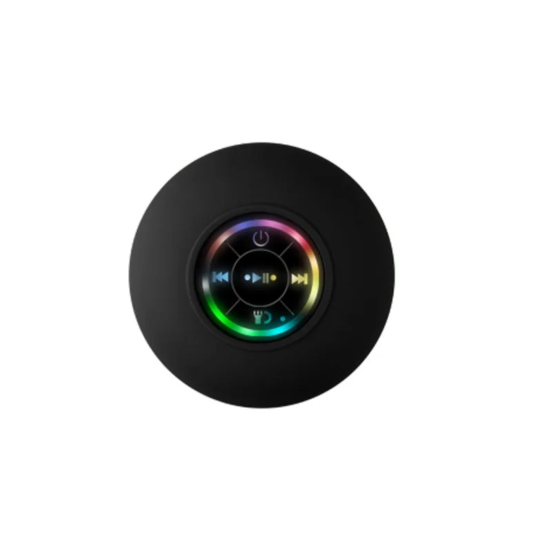 OZKVVM Waterproof Shower Bluetooth Speaker - LED, Suction Cup & 3D Surround