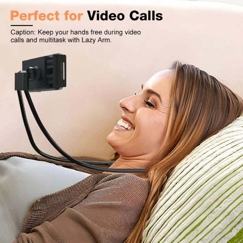 360° Multifunctional Phone Stand - Neck Hanging, Desktop & Live Streaming