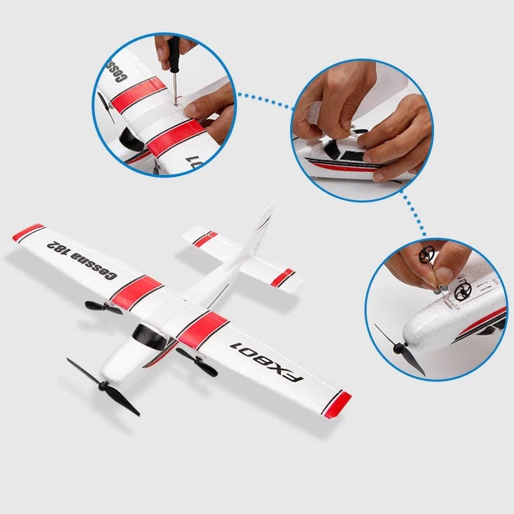 FX801 2.4G 2CH EPP Foam RC Airplane - Ready-to-Fly Fixed Wing