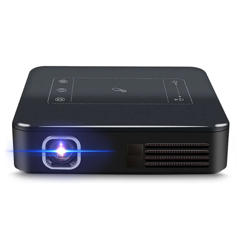 WZATCO D13 4K Smart Pico Projector - DLP, WiFi and Built-In Battery