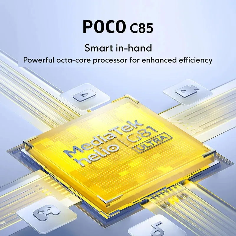 POCO C85 Global - Helio G81-Ultra, 6.9" 120Hz, 6000mAh, 33W, 50MP & NFC
