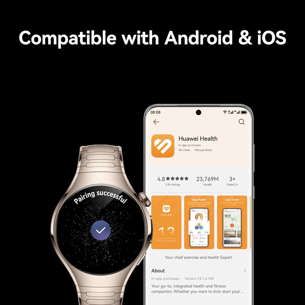 HUAWEI WATCH 5 eSIM Smartwatch - X-TAP Multi-Sensing, Health MOT & SpO2