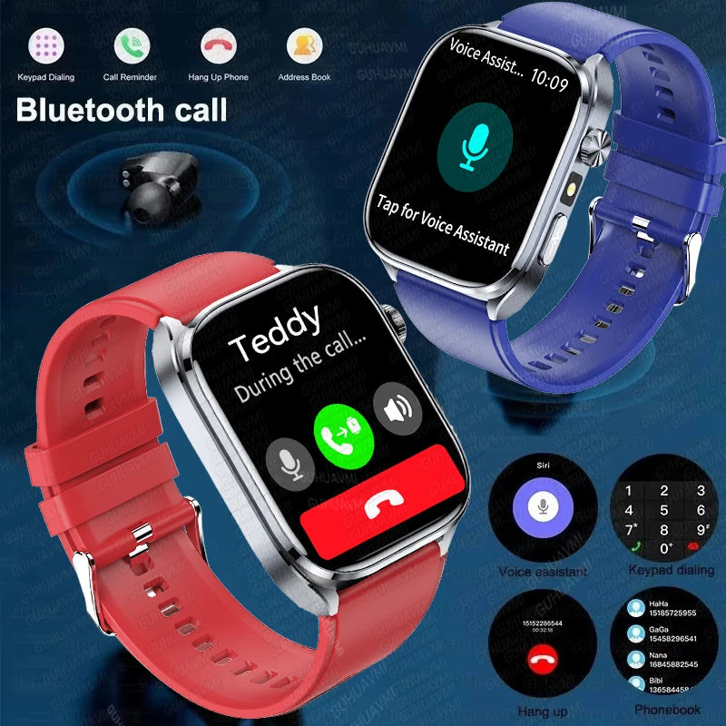 2025 ECG Smart Watch - Blood Lipid, Blood Pressure, BT Call & AI Diagnosis