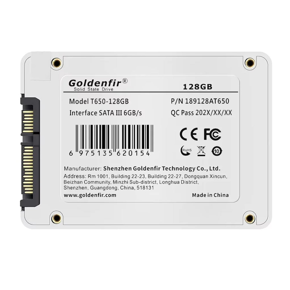 Goldenfir 2.5-Inch SATA III SSD - QLC/TLC/MLC NAND, 120GB-2TB