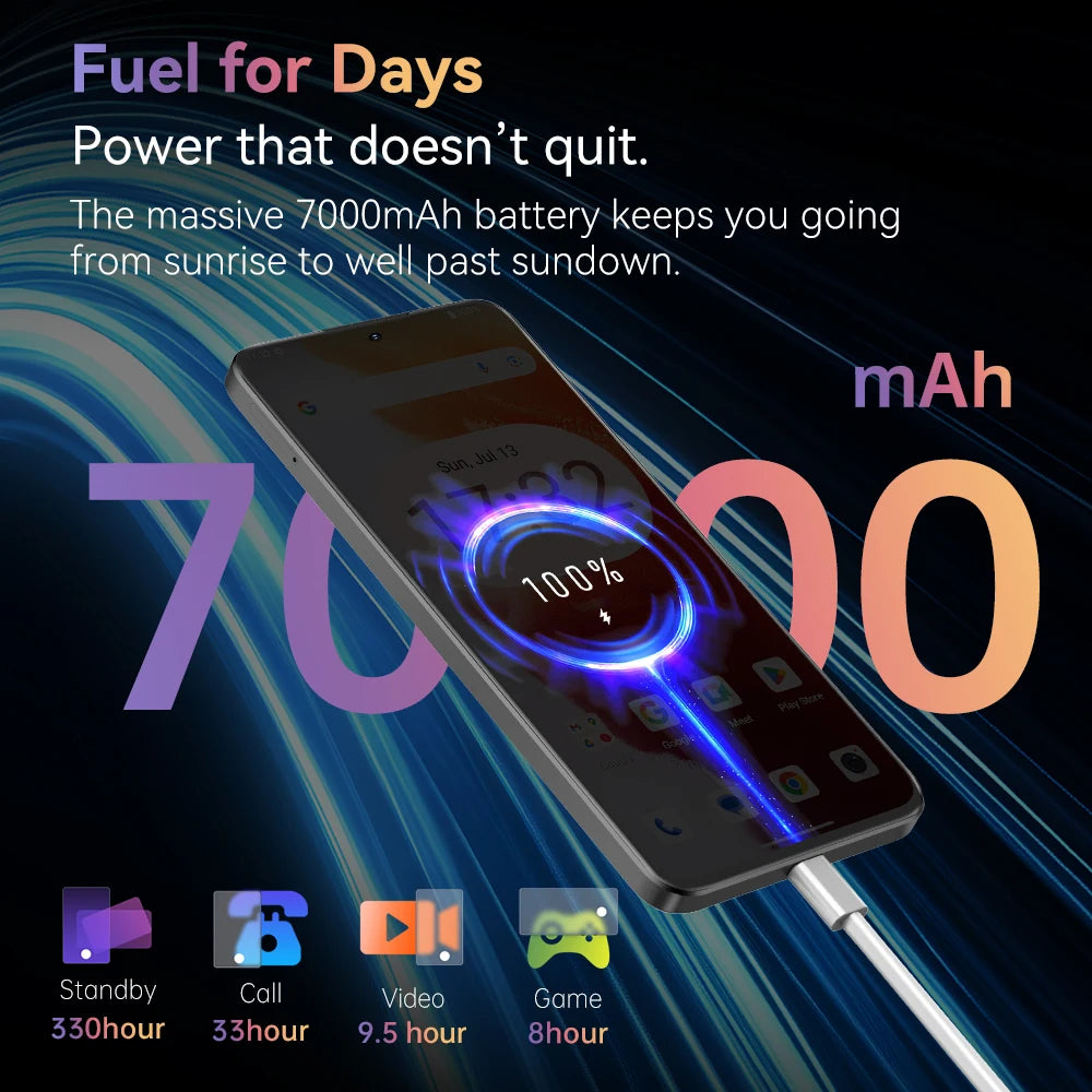 Cubot Note 60 Android 15 - 7.2" 120Hz, 16GB RAM, 48MP, 7000mAh, 18W