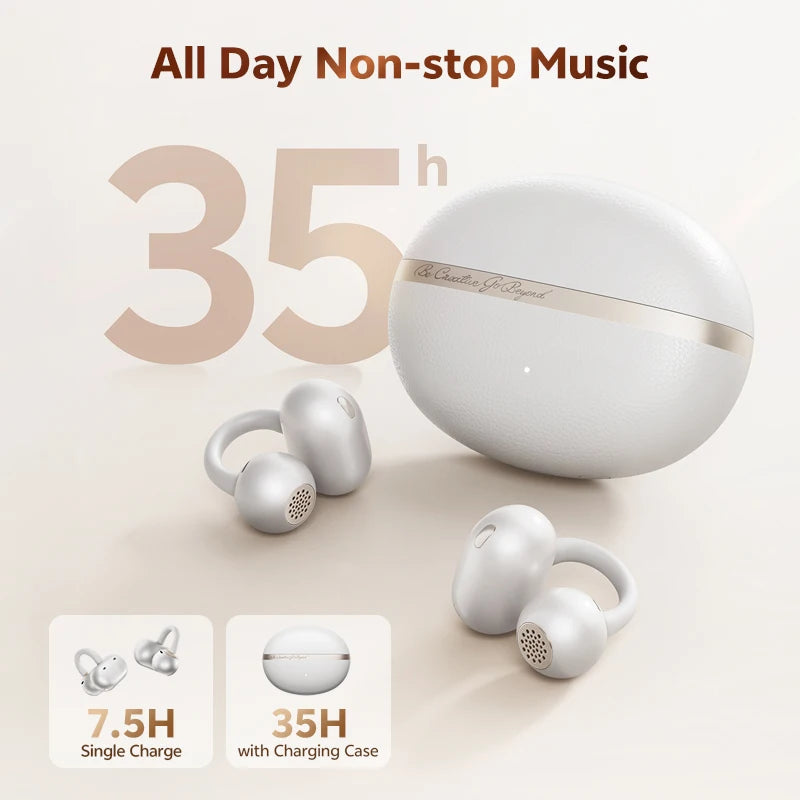 QCY Crossky C50 Open-Ear Bluetooth 6.0 Earbuds - 4 Mic AI, 10.8mm, 35H