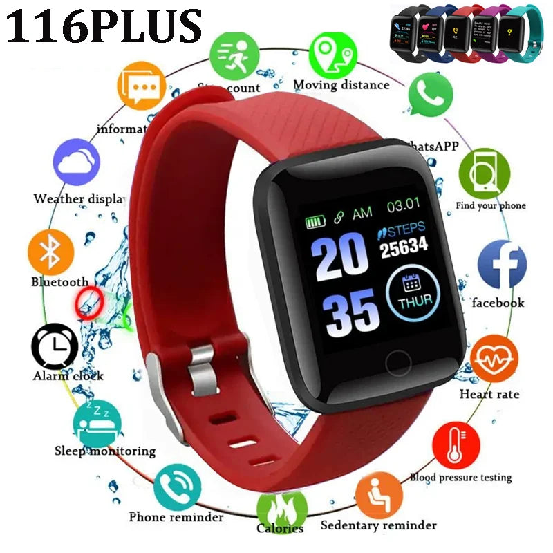 116Plus D13 Smart Watch - Bluetooth 5.3, 1.44-Inch, Step & Heart Rate