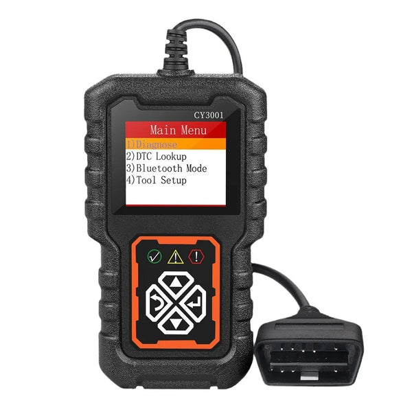 CY3001 OBD2 Scanner Diagnostic Tool - Engine Fault Code Reader & Voltage Test