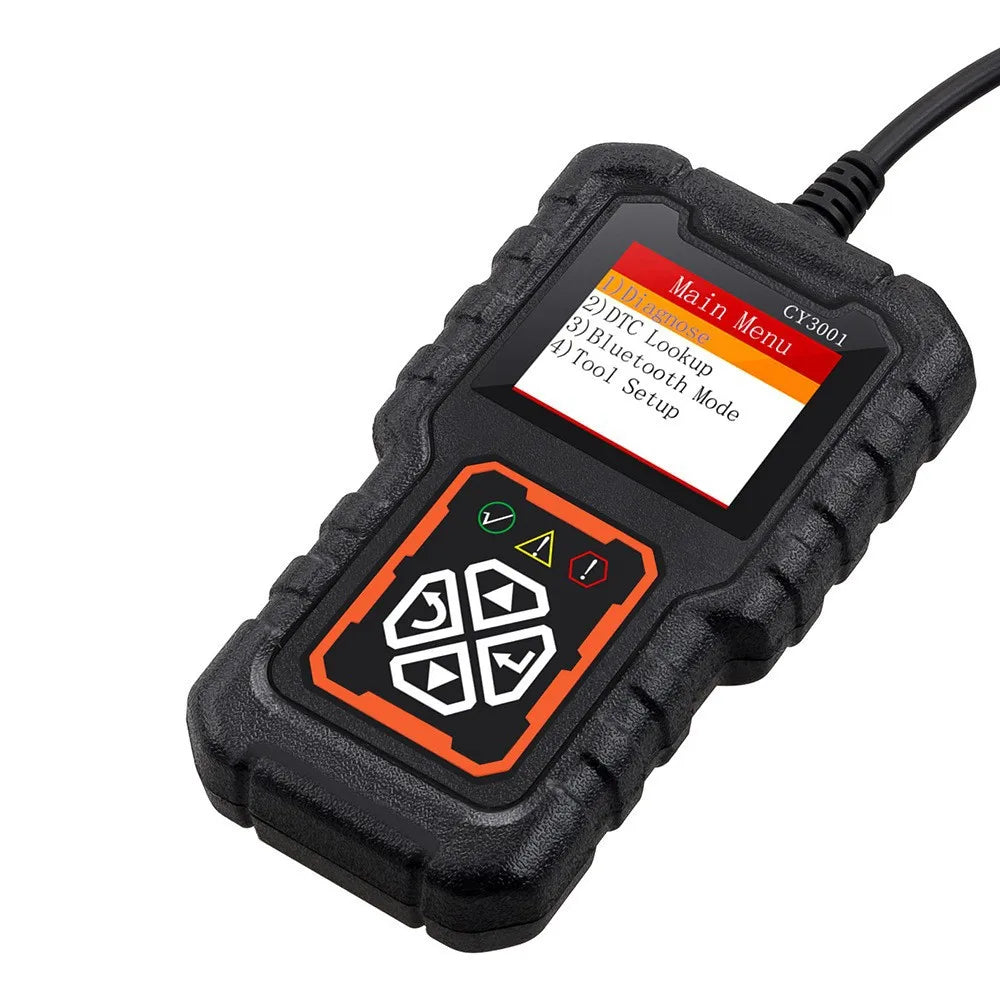 CY3001 OBD2 Scanner Diagnostic Tool - Engine Fault Code Reader & Voltage Test