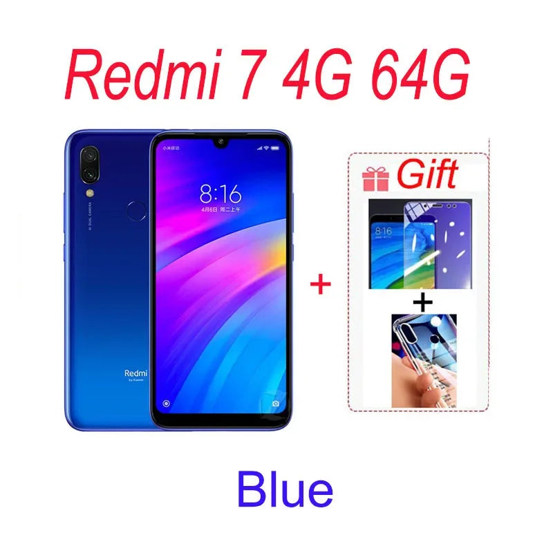 Xiaomi Redmi 7 Global ROM - 4GB/64GB, 6.81-Inch, 4000mAh, Rear Fingerprint