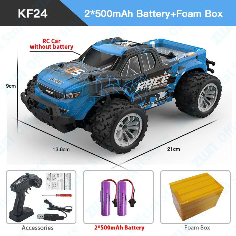 ZWN 2WD Off-Road RC Climbing Car - LED Remote Control Truck