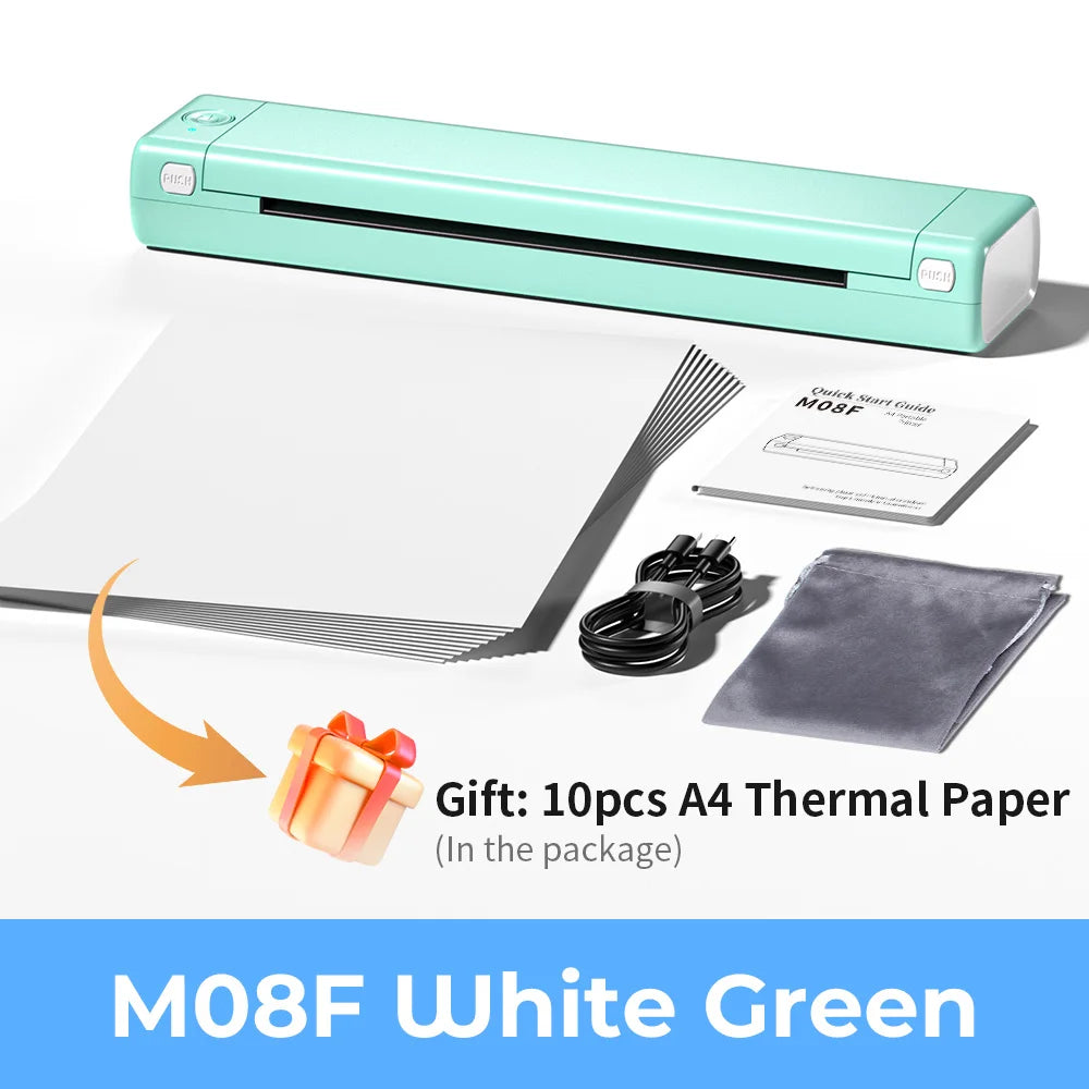 Phomemo M08F Wireless A4 Thermal Printer - Bluetooth Shipping Printer