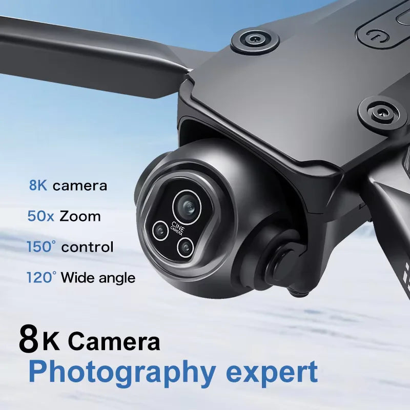 I5 Pro 8K Drone 2025 - 5G WiFi FPV, 150° FoV, Obstacle Avoidance, Brushless