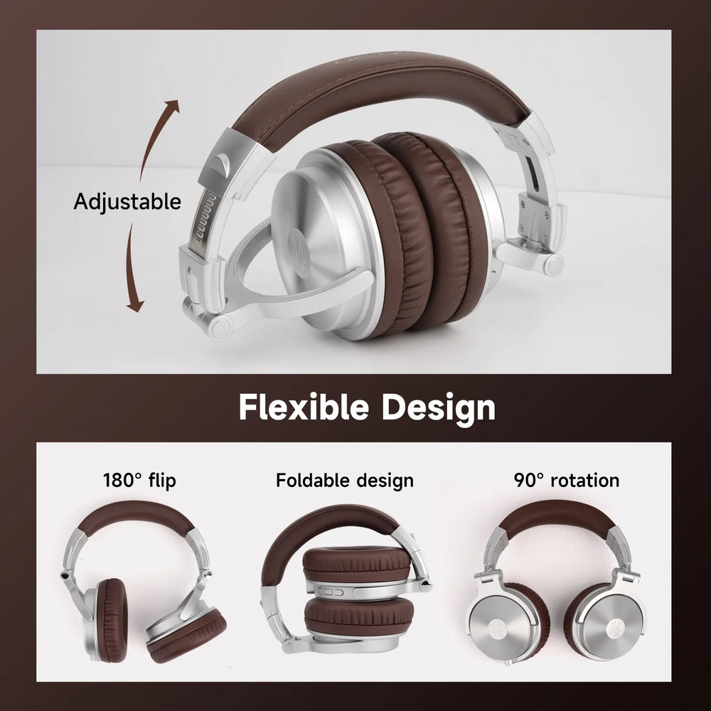 Oneodio Pro C Wireless Headphones - BT 5.2, 1000mAh, 110 Hours, 50mm