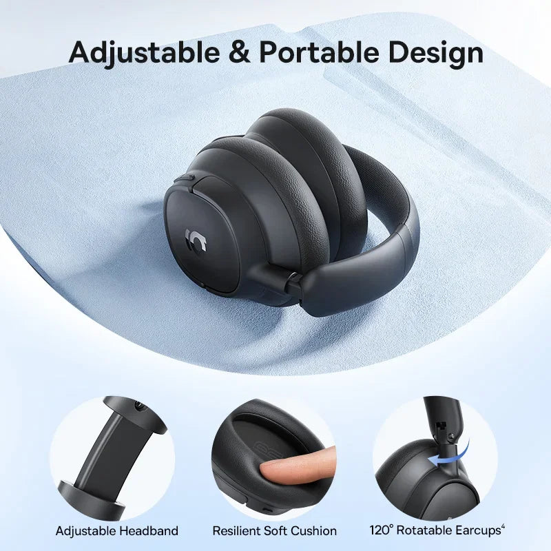 Baseus EH10 NC ANC Headphones - 45dB, LDAC, Bluetooth 6.0, 80 Hours