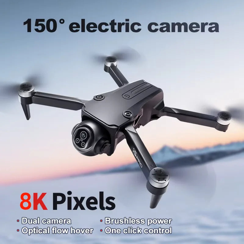 I5 Pro 8K Drone 2025 - 5G WiFi FPV, 150° FoV, Obstacle Avoidance, Brushless