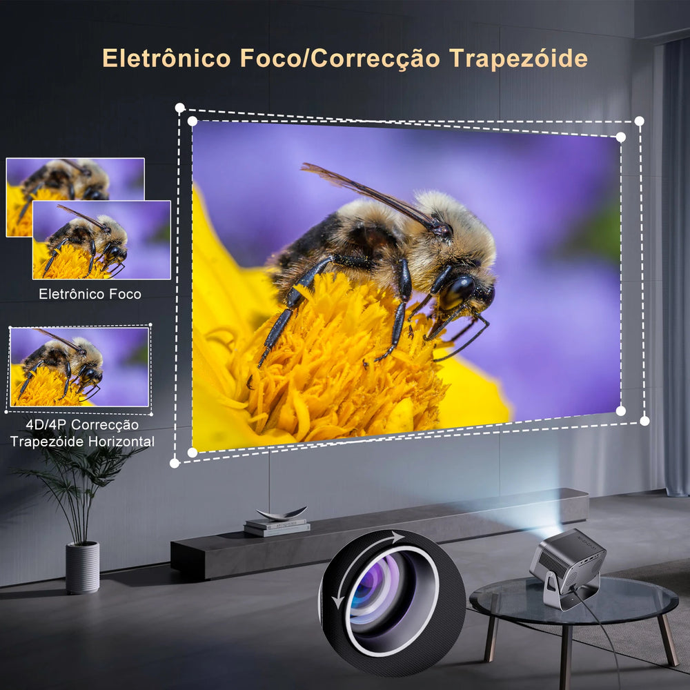 ZDSSY P28B Android 11 Projector - 4K Support, 10000 Lumens, Airplay & Miracast