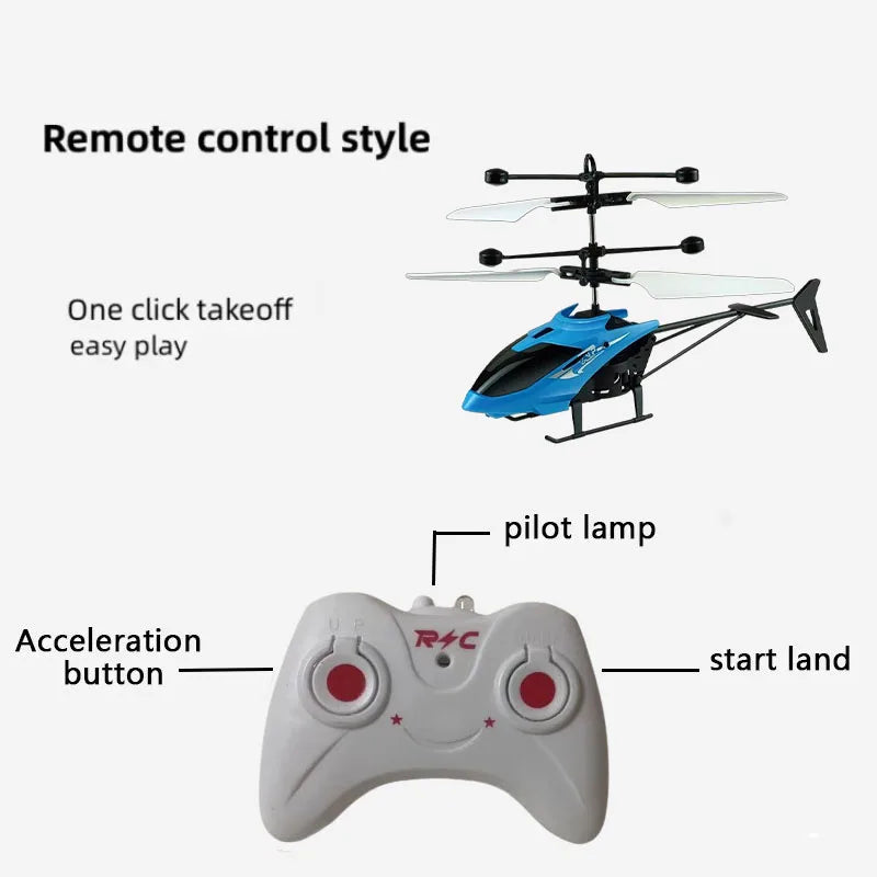 Gesture-Sensing Mini RC Helicopter - Infrared Flying Toy