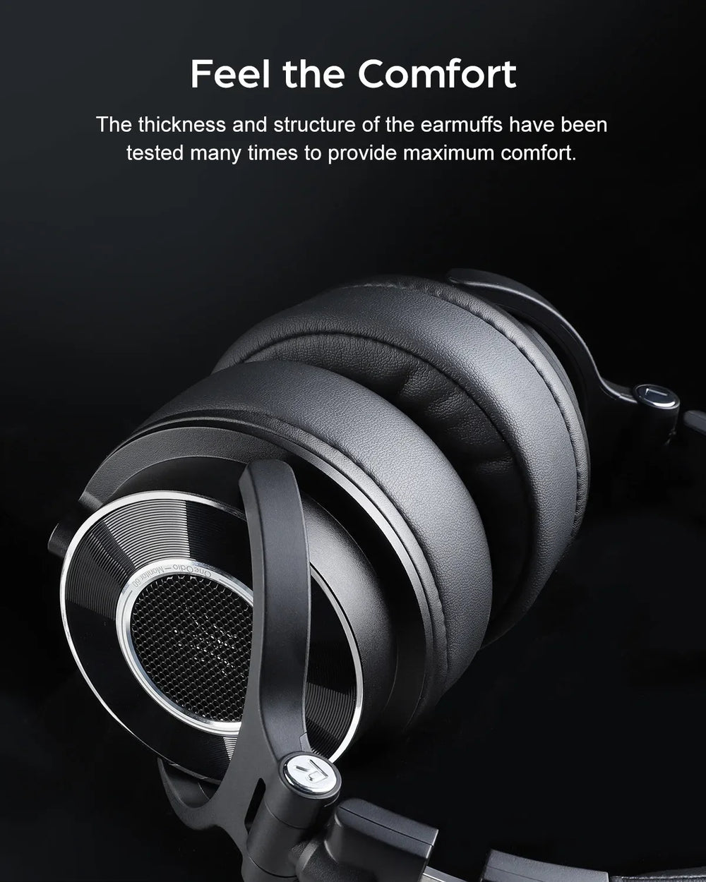 Oneodio Monitor 60 Wired DJ Headphones - 50mm Driver, Hi-Res, 3-Cable Set