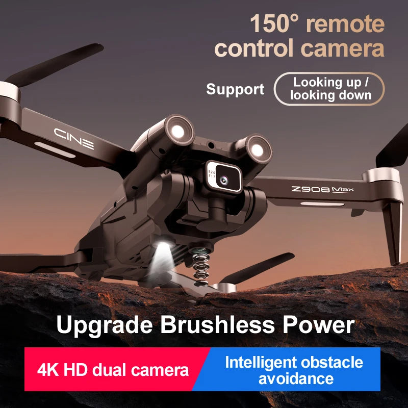 Lenovo Z908 Pro Max 8K GPS Drone - Optical Flow, 3-Side Obstacle Avoidance