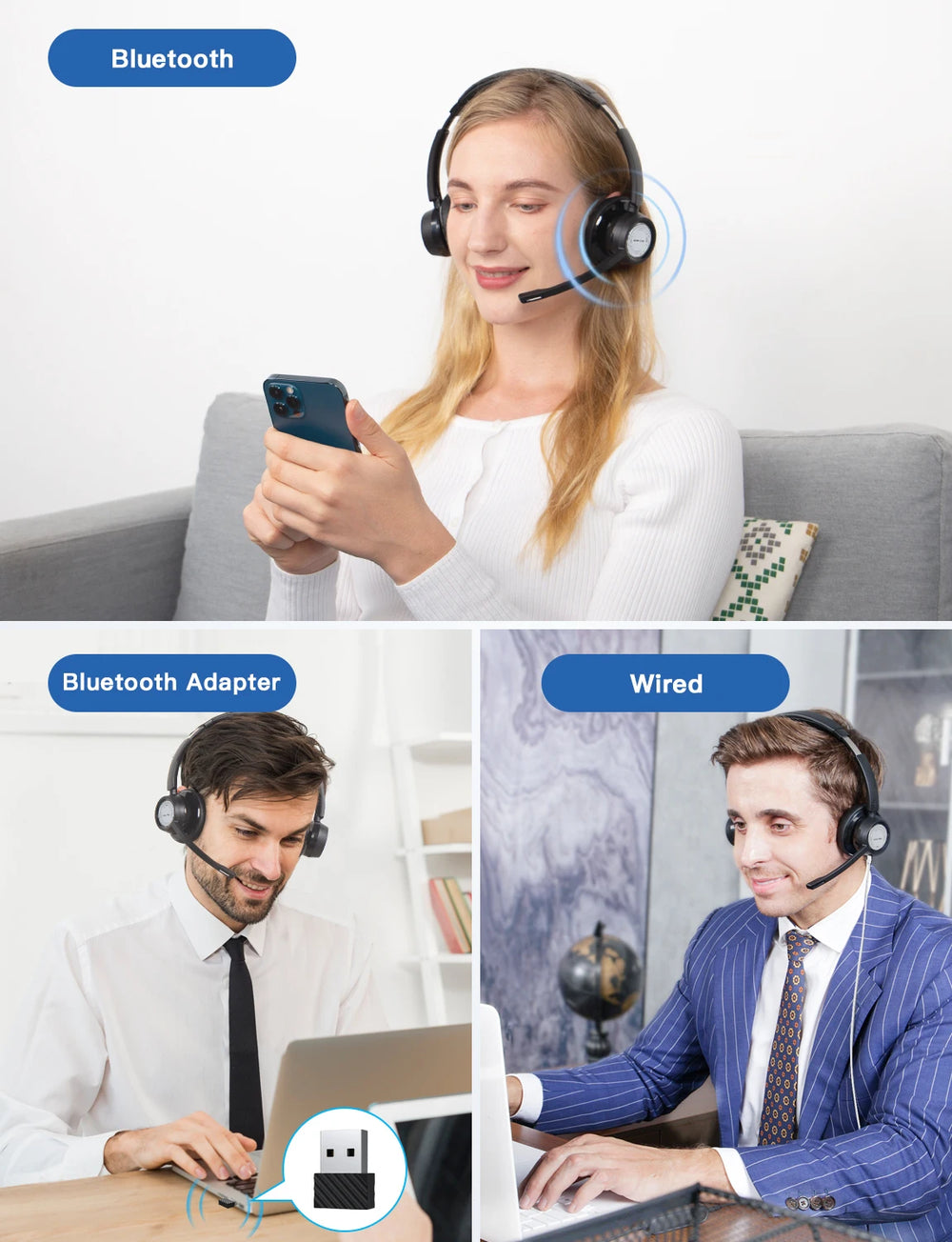 New Bee BH58 Bluetooth 5.0 Foldable Headphones - 25H, 30mm, Open-Back