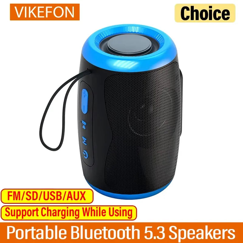 TSN-1 Bluetooth 5.3 Portable Speaker - TWS, FM and Waterproof Audio