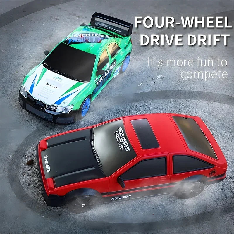 WLtoys 4WD RC Drift Car - AE86 / GTR Style LED Racer