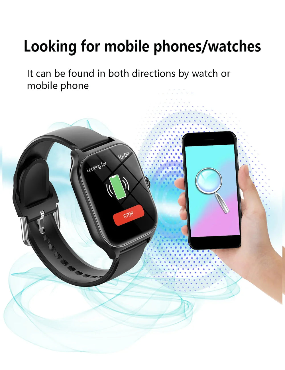 PHONEPACE C20 Smartwatch - 1.77-Inch HD, Bluetooth Call & Sports Mode
