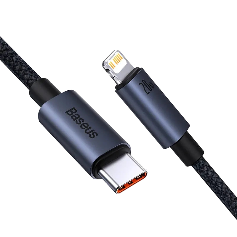 Baseus Type-C to Lightning Braided Cable - 3A Fast Charge, CE/FCC/RoHS