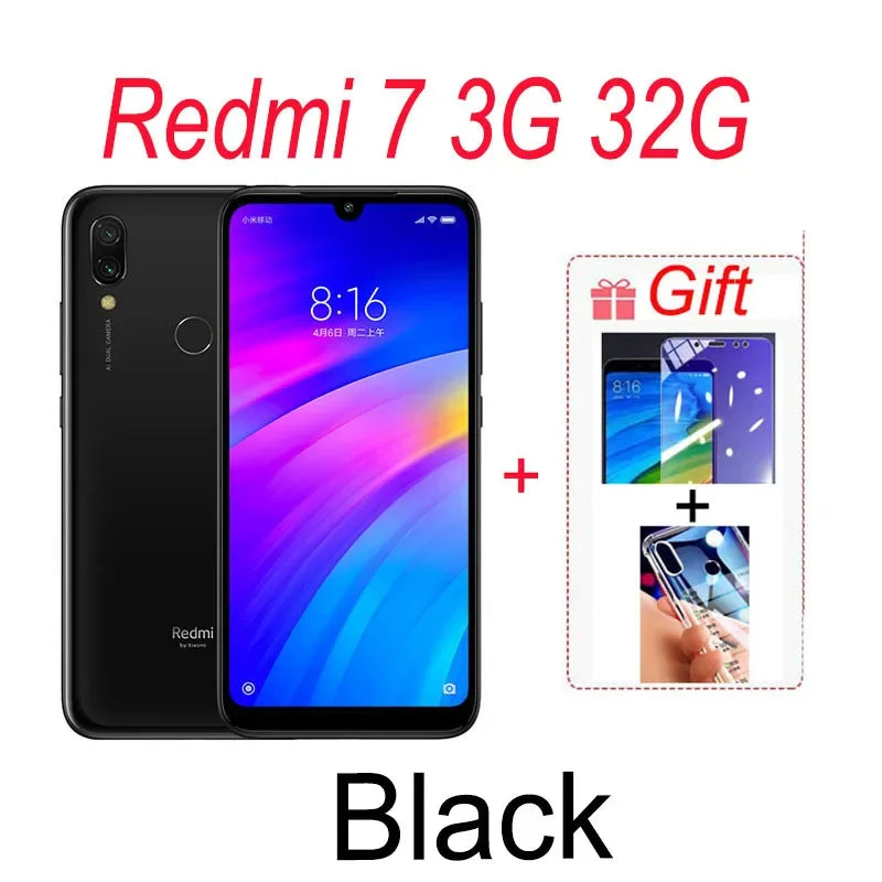 Xiaomi Redmi 7 Global ROM - 4GB/64GB, 6.81-Inch, 4000mAh, Rear Fingerprint