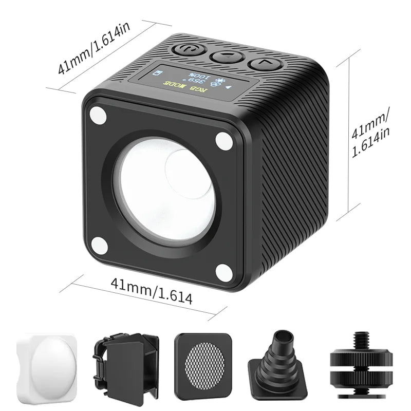 Ulanzi L2 RGB Mini COB Video Light - 360° Colour, Magnetic & 800mAh