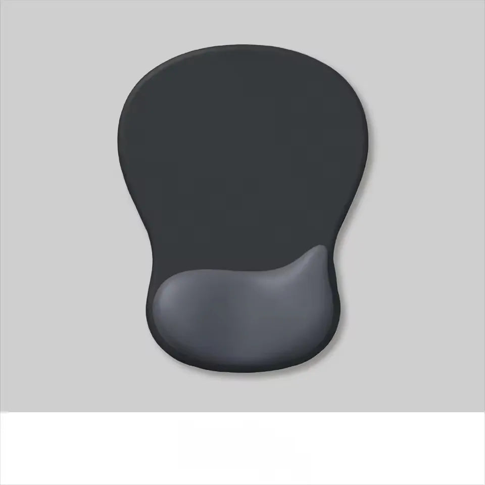 Gel Wrist Rest Ergonomic Mouse Pad - Non-Slip PU Base for Pain Relief
