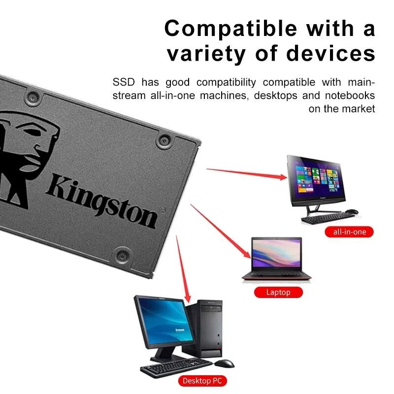 Kingston SSD KC600/A400 - SATA III 2.5-Inch TLC Internal Drive 120GB-2TB