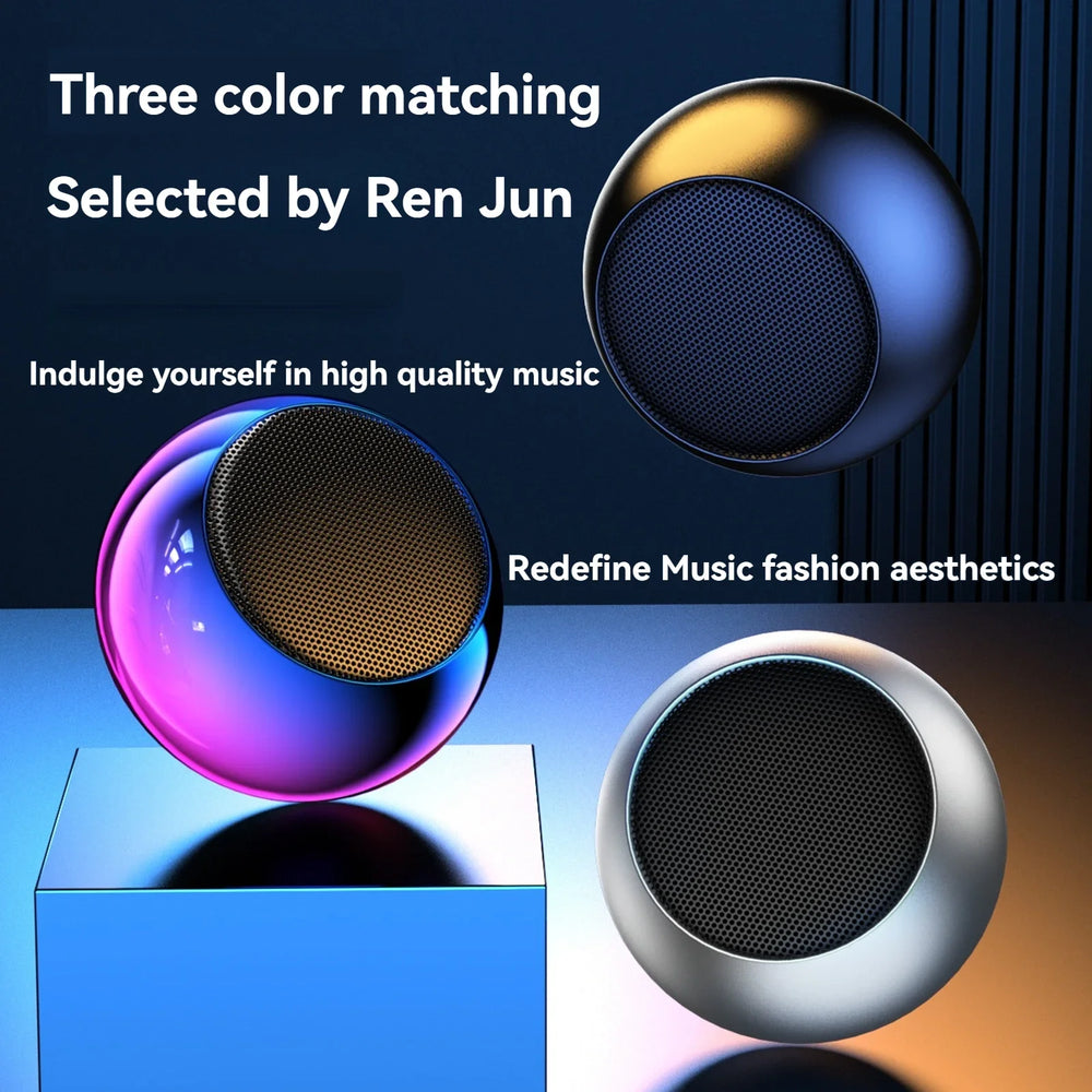 Portable Metal Bluetooth Speaker - Heavy Bass Mini Outdoor Audio