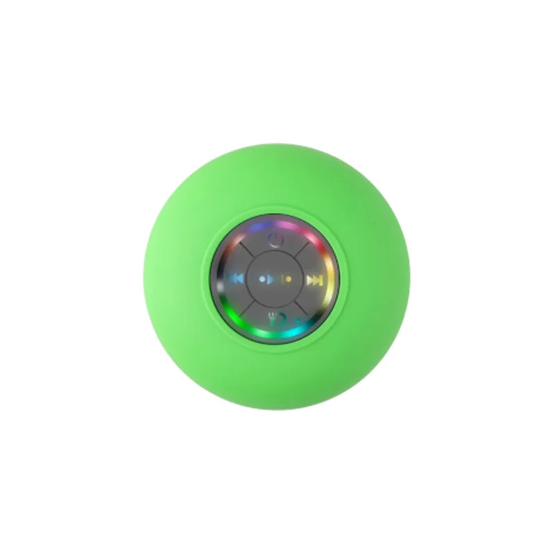 OZKVVM Waterproof Shower Bluetooth Speaker - LED, Suction Cup & 3D Surround