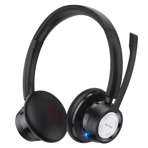 New Bee BH58 Bluetooth 5.0 Foldable Headphones - 25H, 30mm, Open-Back