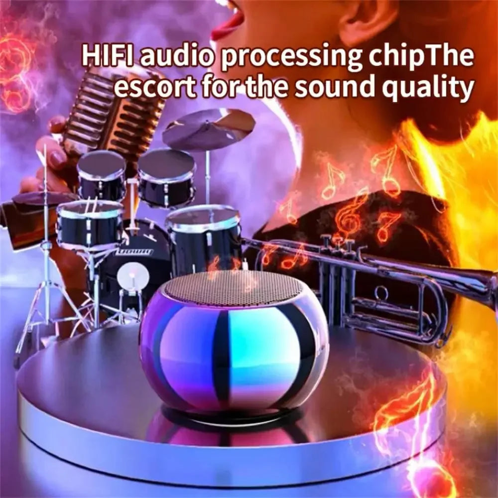 Portable Metal Bluetooth Speaker - Heavy Bass Mini Outdoor Audio