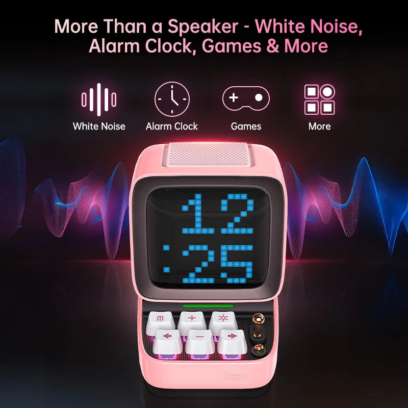 Divoom Ditoo-Pro Pixel Art Bluetooth Speaker - 5000mAh, DIY LED & Clock