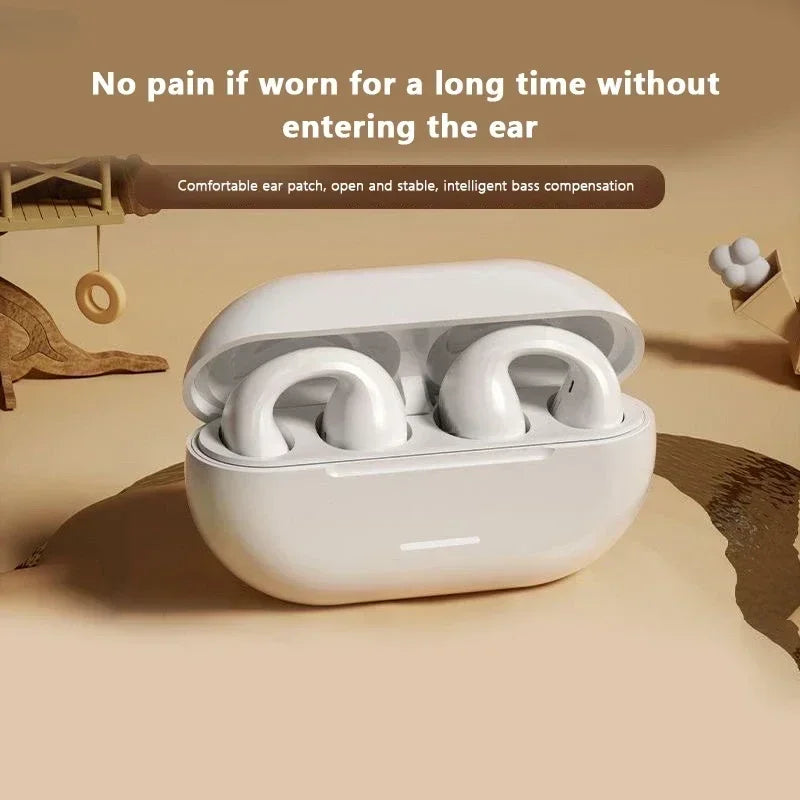 T75 Bone Conduction Bluetooth 5.3 Headphones - 20mm Driver, 400mAh Case