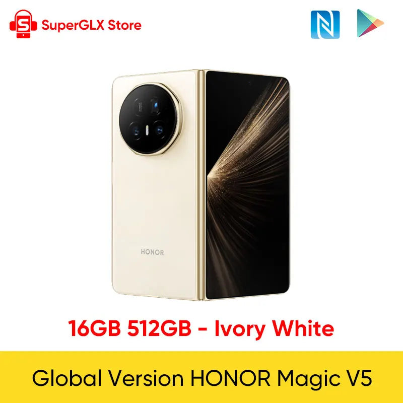 HONOR Magic V5 Global 5G Foldable - Snapdragon 8 Elite, 7.95" LTPO OLED