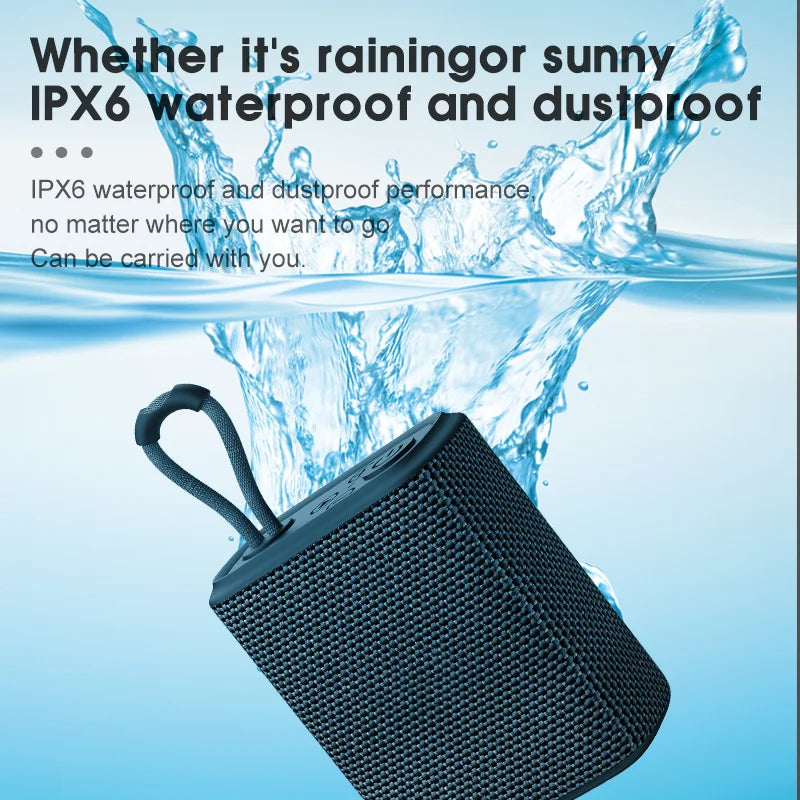 Rockmia EBS-300 5W Mini Bluetooth Speaker - IPX6, TF Card, 600mAh