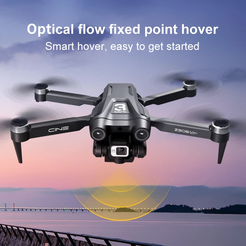 Lenovo Z908 Pro Max 8K GPS Drone - Optical Flow, 3-Side Obstacle Avoidance